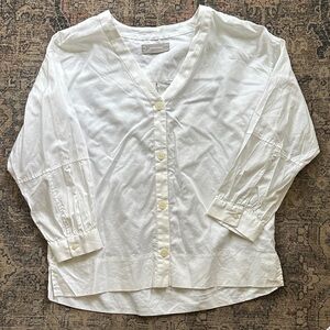 Everlane Lantern Sleeve Button-Down Shirt size 2